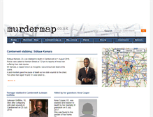Tablet Screenshot of murdermap.co.uk